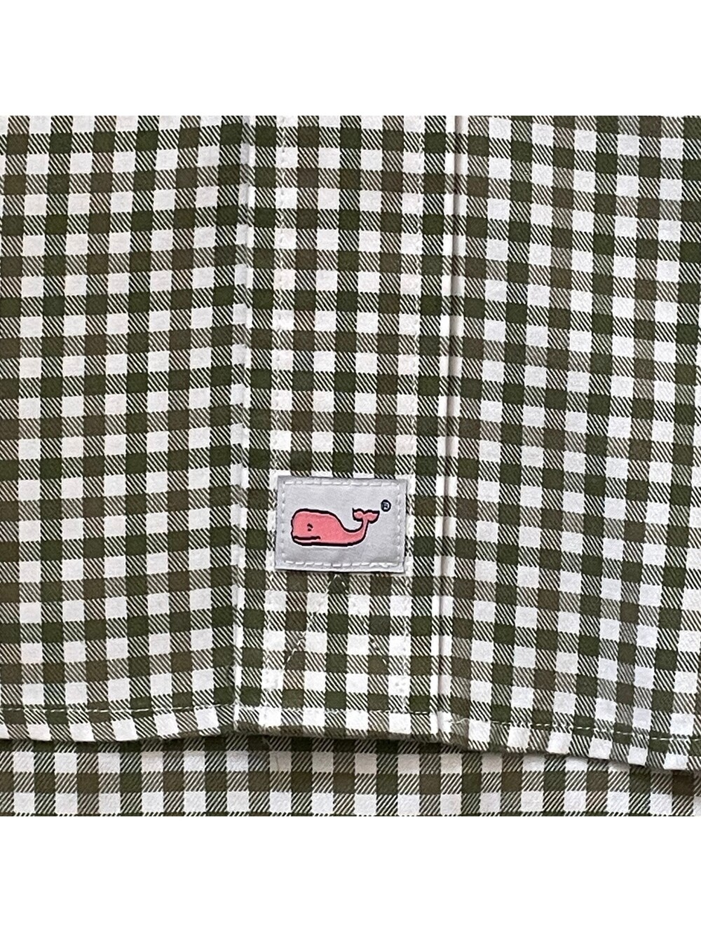 Vineyards Vines Mens LG Olive Green Gingham L/S Murray Shirt - Picture 8 of 8